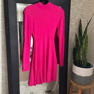 (NEW) naked wardrobe Pink Sweater Dress